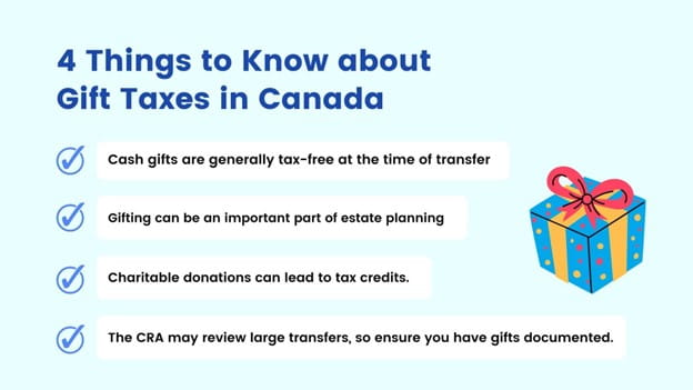 4 things to know about gift taxes in Canada