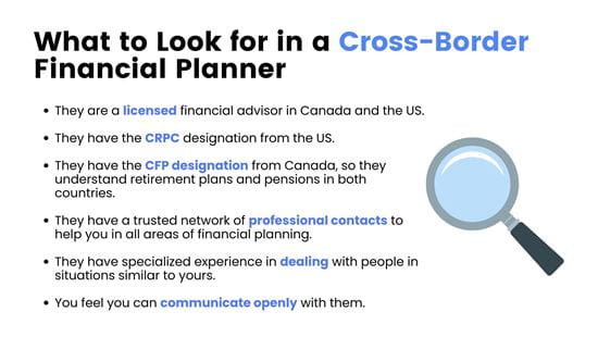 How to find a cross border financial planner
